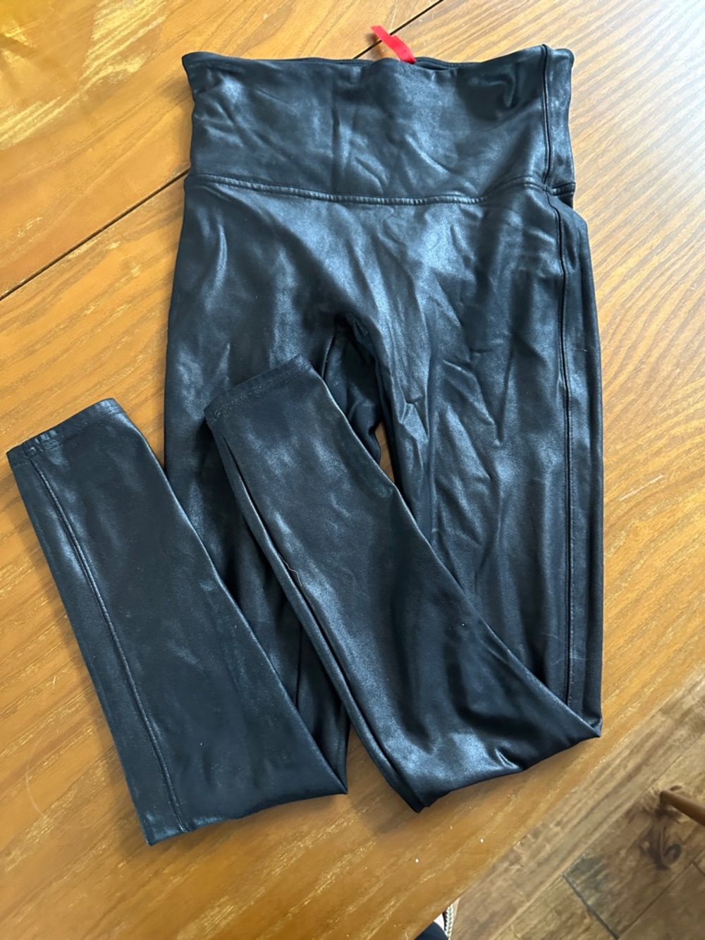 SpanxBlack Faux Leather Leggings